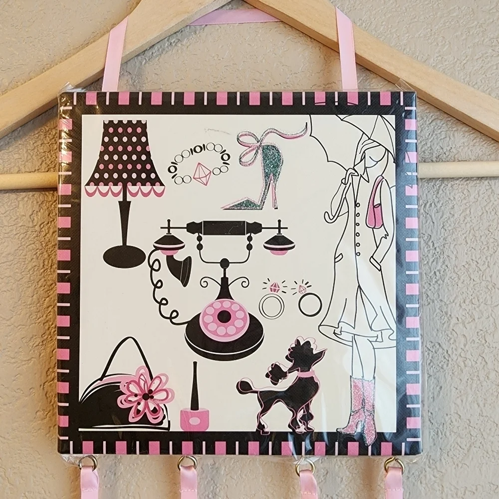 Pink Hair Bow holder NWT