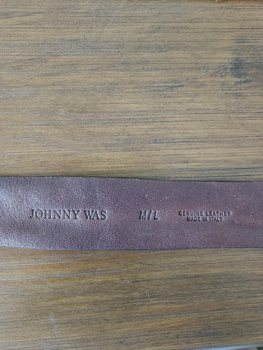 Johnny Was Brown Leather Belt with Multicolor Embroidery New Never Worn