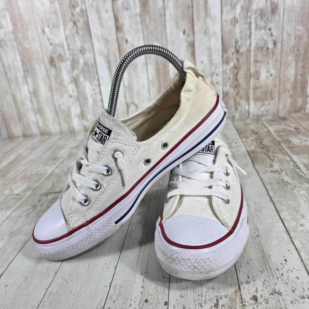 Converse Chuck Taylor All Star Shoreline Sneakers White Low Top Women's Size‎ 7