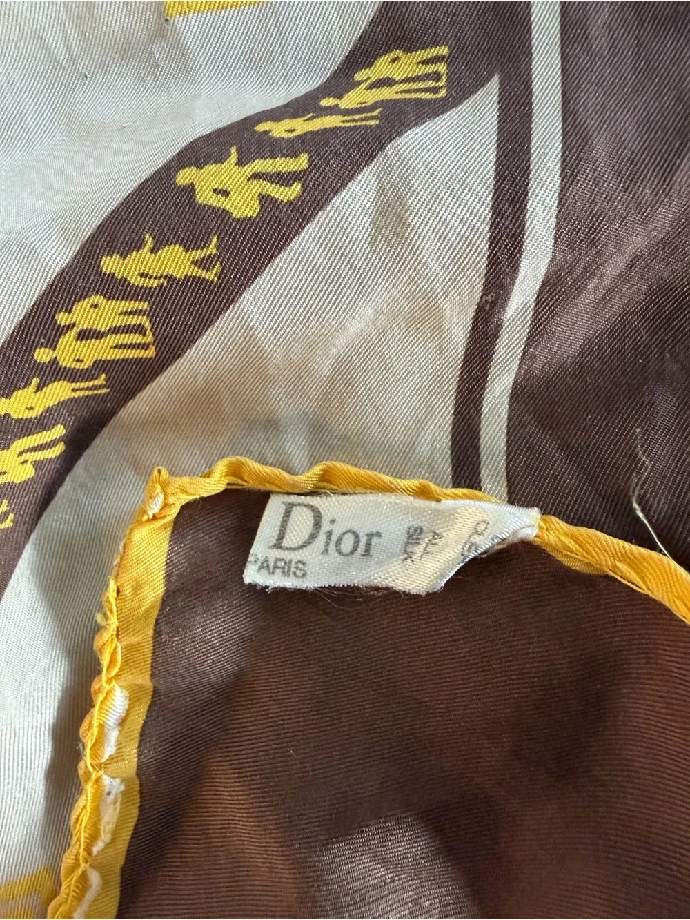 Dior silk scarf
