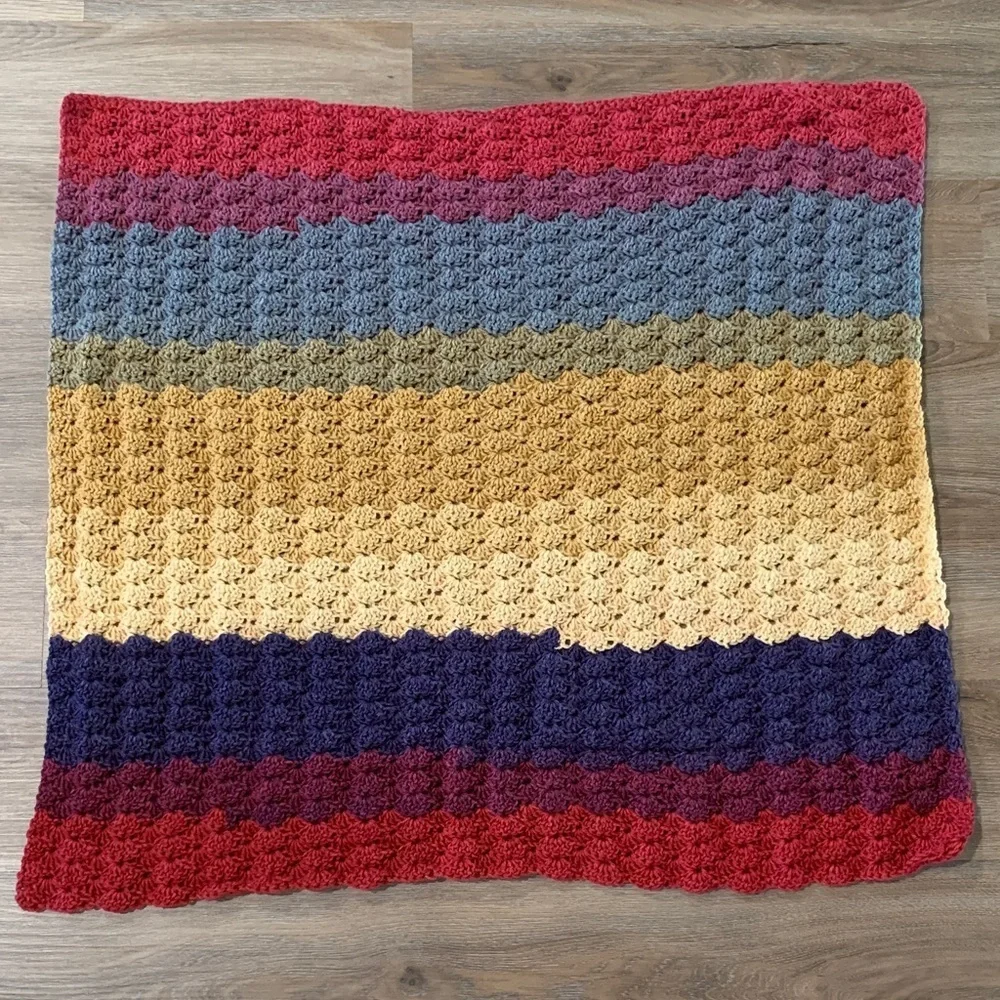 NEW Multicolor Crochet Baby Blanket