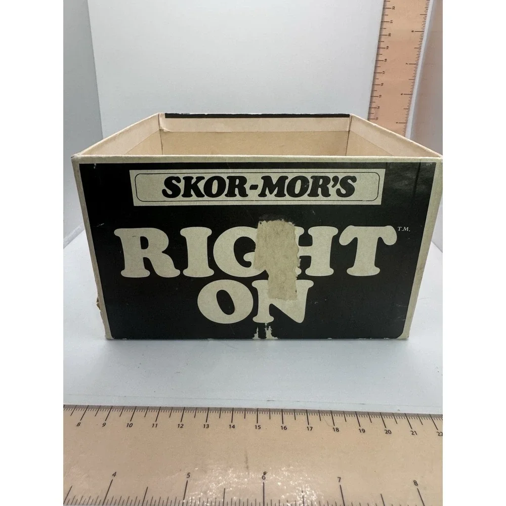 1970s Skor Mor's  Right On Wooden Puzzle Game