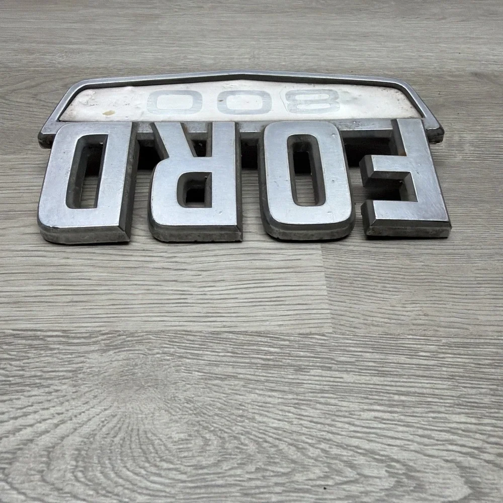 Vintage OEM Genuine Ford 800 Emblem DOHB-80020A68-A