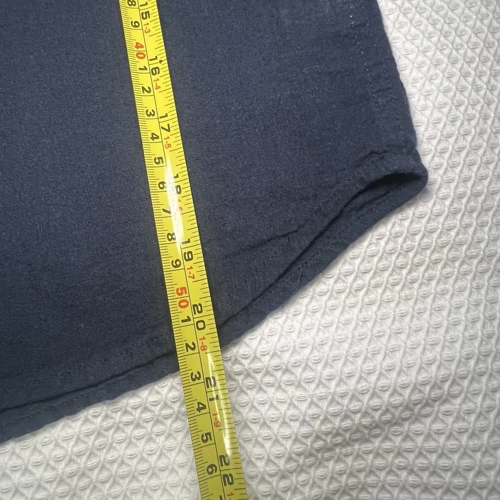 Old Navy‎ Boys Size 8 Medium Navy Button Down Short Sleeve Shirt Pocket Collared