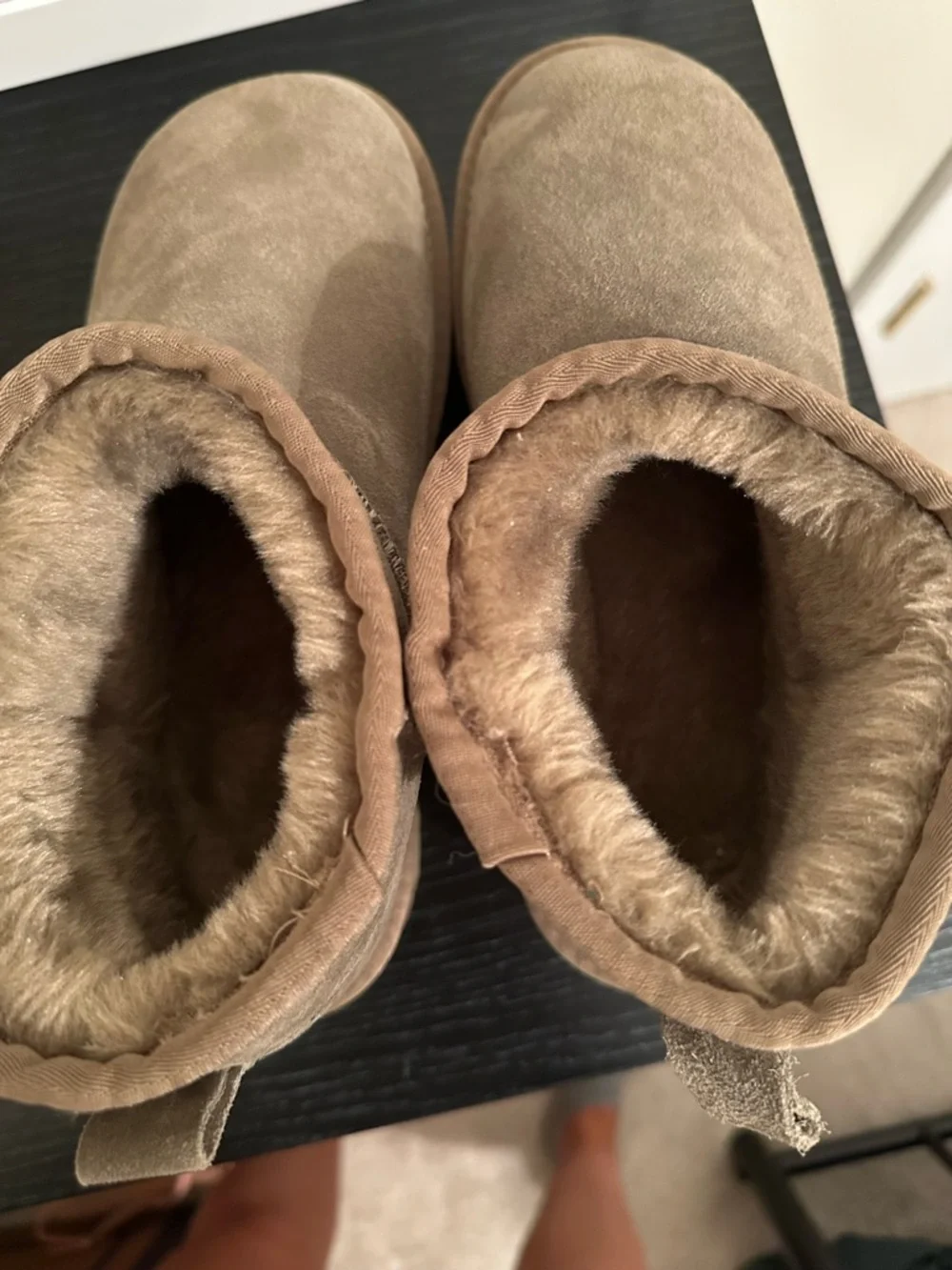 Taupe Platform Suede Ankle Booties - Women