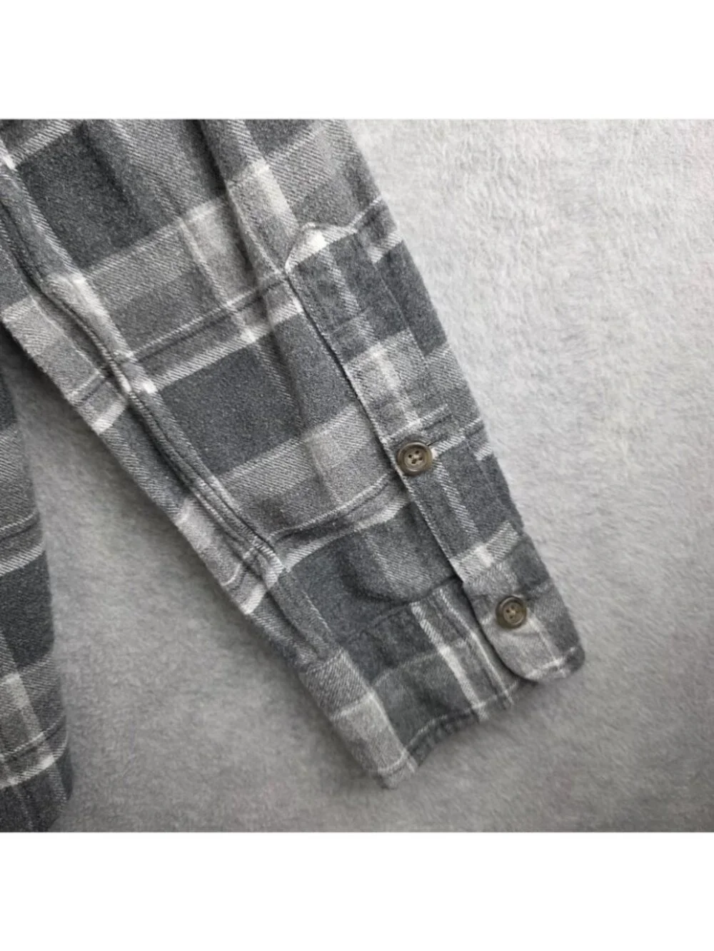 Polo Ralph Lauren Shirt Mens 2XL Gray Plaid Long Sleeve Button Up Pony Logo