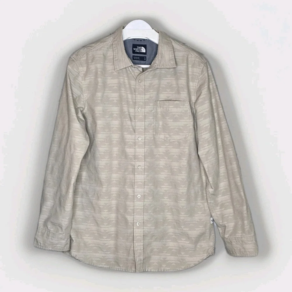 The North Face Long Sleeve‎ Sub-Alpine California Basket Jacquard Shirt Sz Large