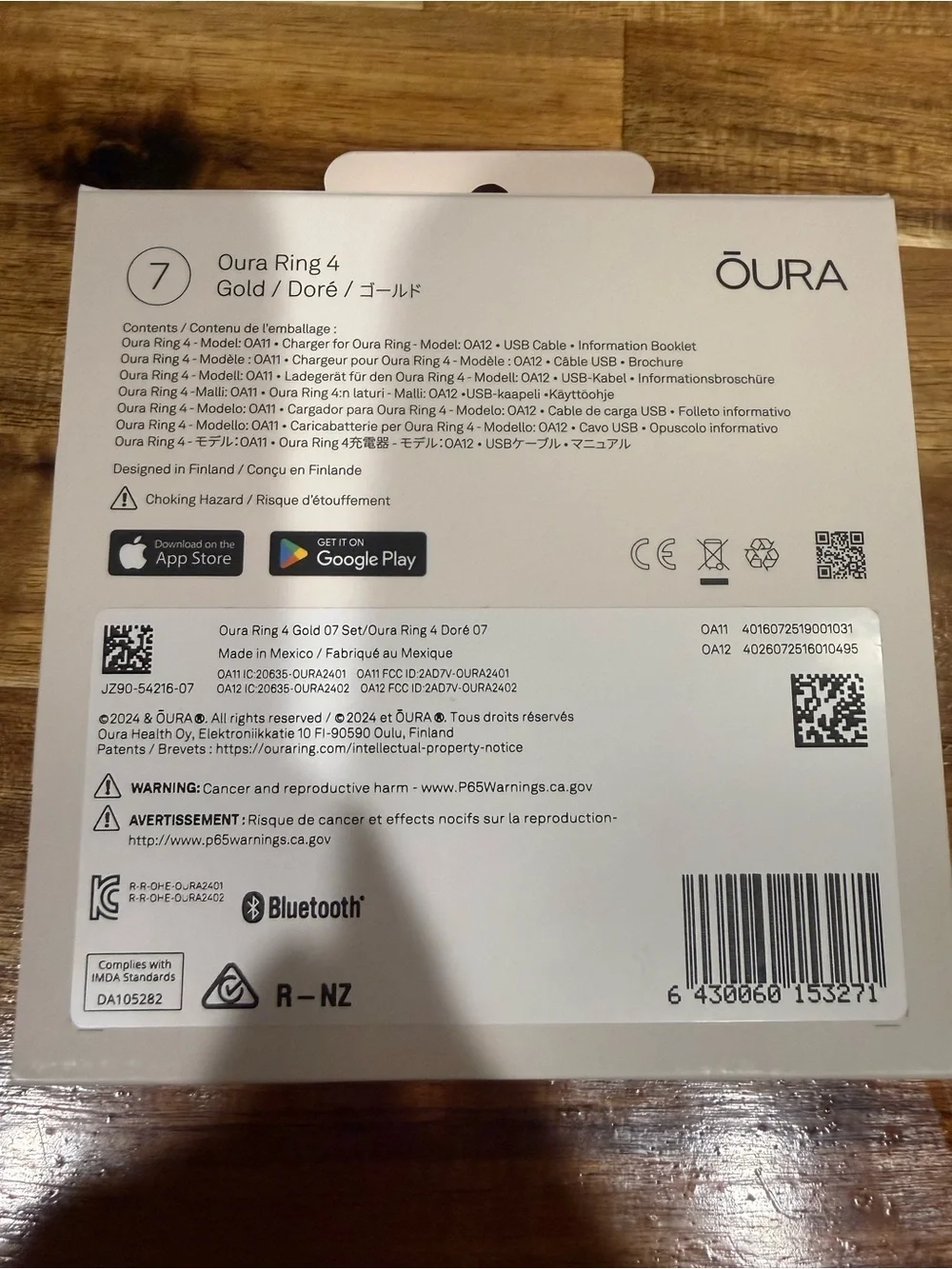 Oura ring gold