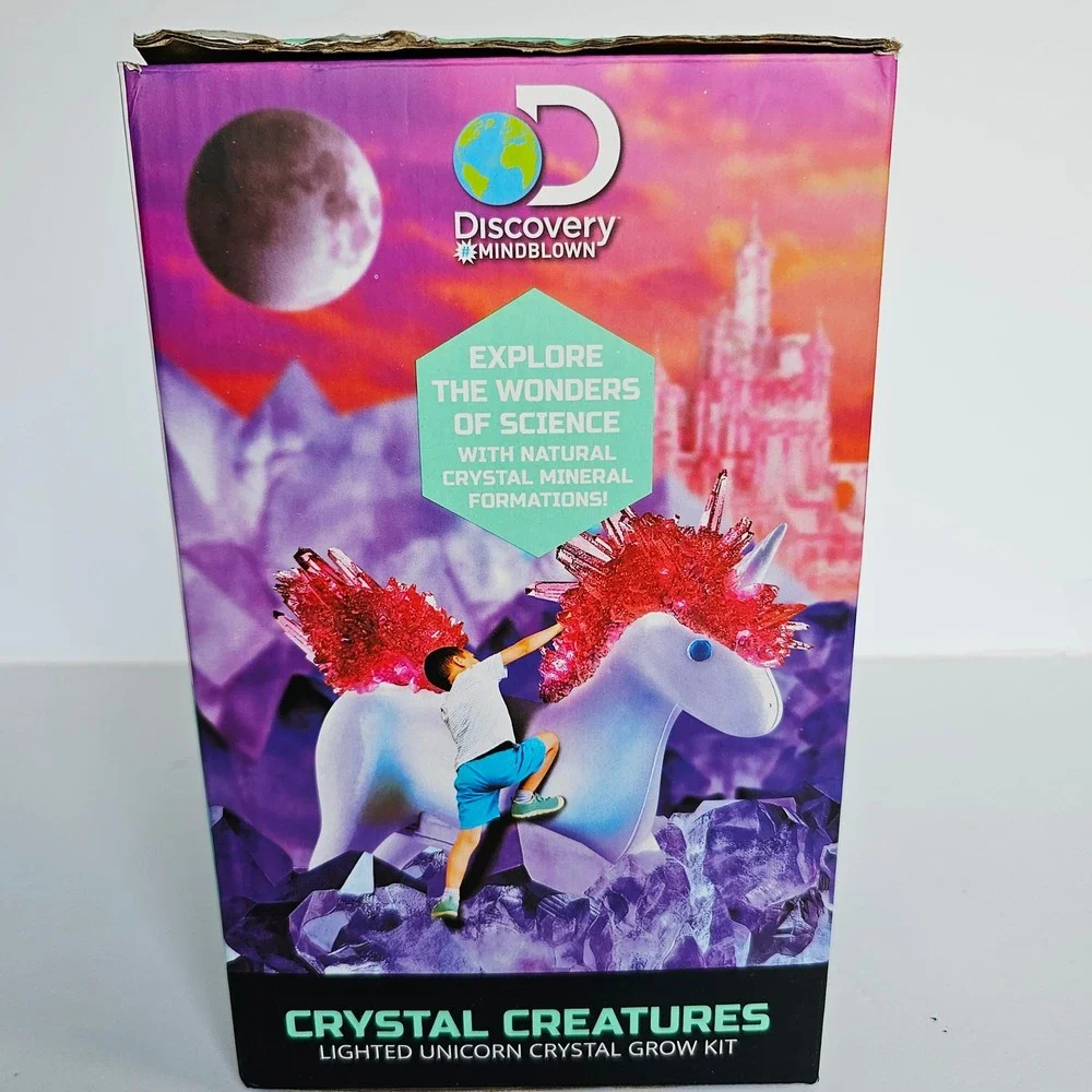 Discovery Mindblown Lighted Unicorn‎ Crystal Creatures Set Grow Stem -  1395