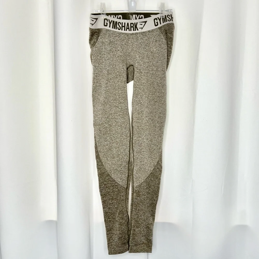 GYMSHARK Flex Leggings Olive Green