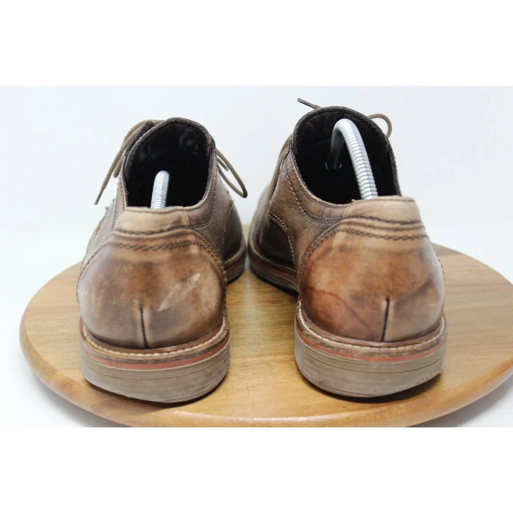 Mephisto Mens Waino Oxford Size‎ 12 Patina Brown Tan Leather Comfort Dress Shoe