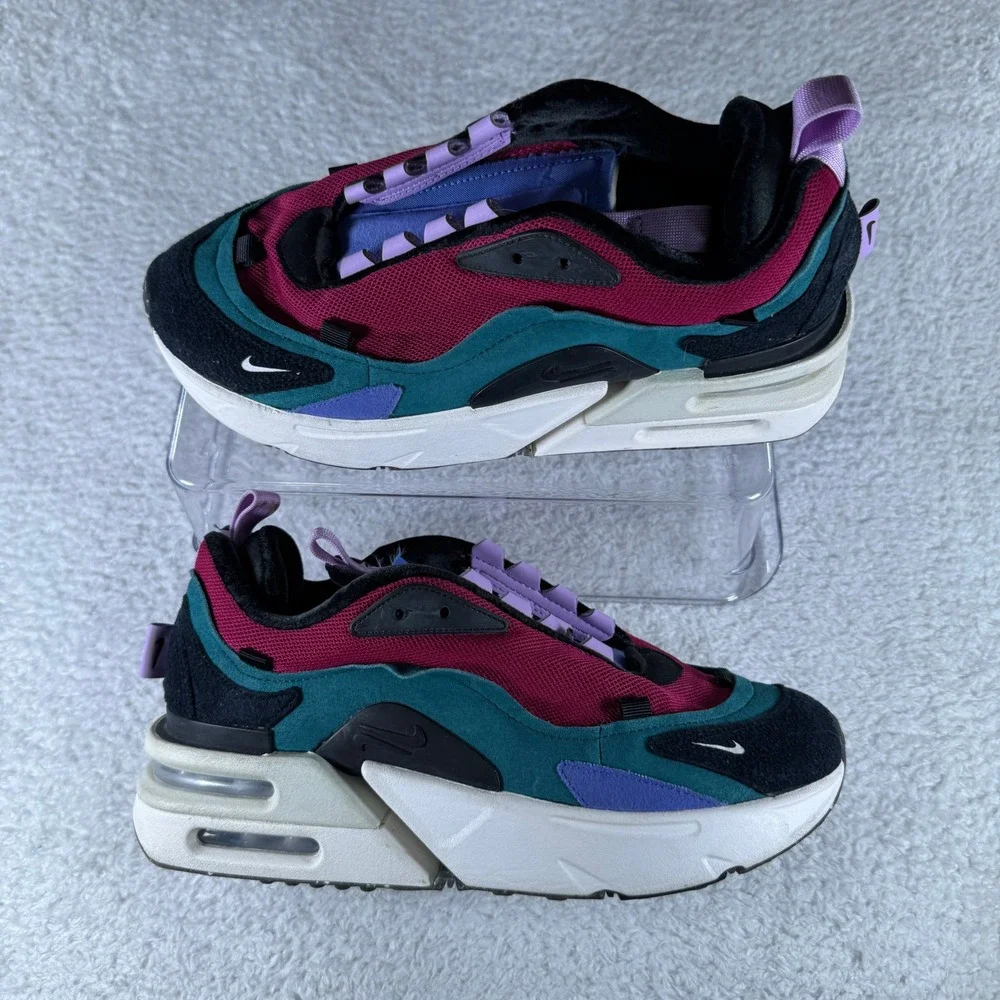 Nike Air Max Furyosa NRG Night Green Raspberry Red Womens 10.5 Sneaker