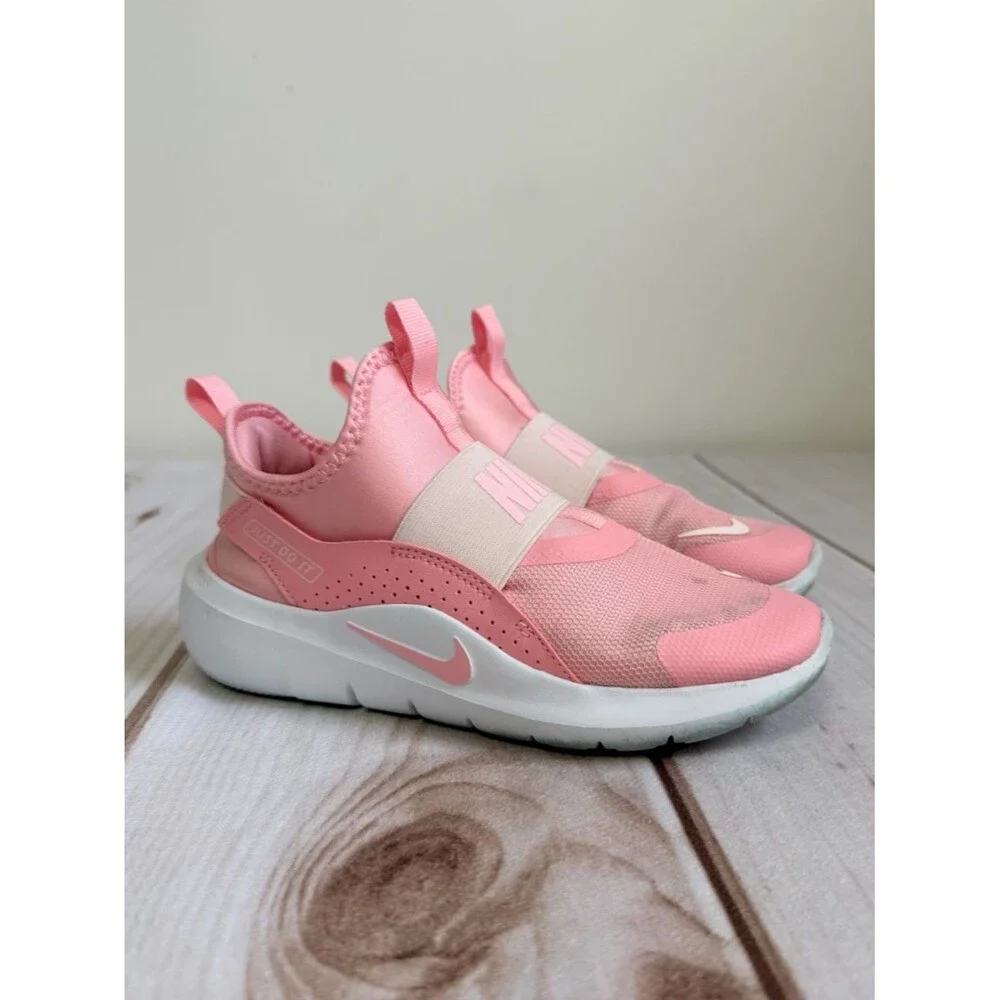 Nike Girls Pink Flex Runner Slip On Tennis Shoes Size 2.5 Pink