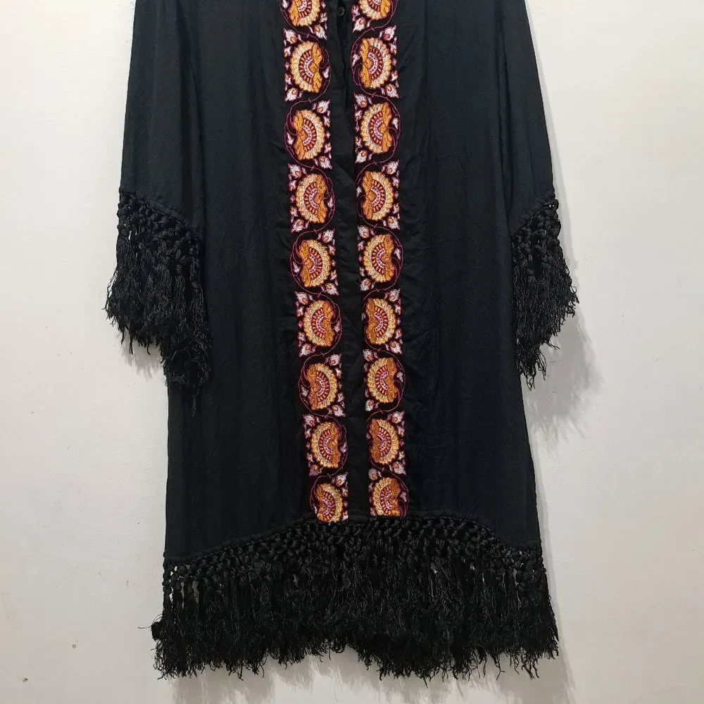 Tigerlily embroidered button