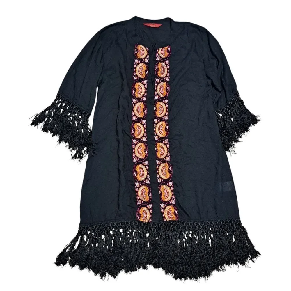Tigerlily embroidered button