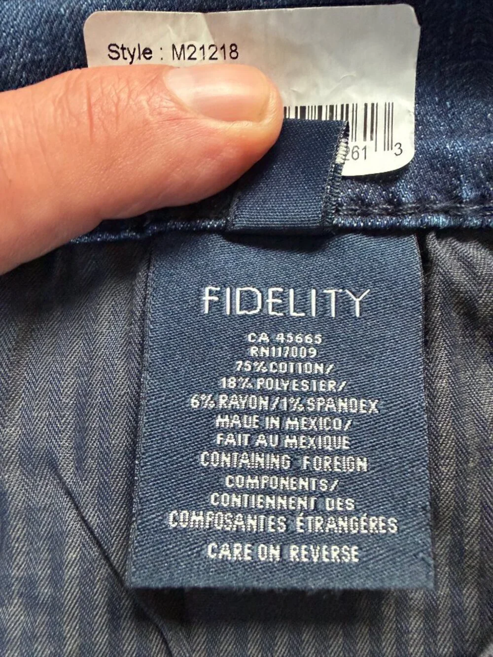Fidelity Denim here great