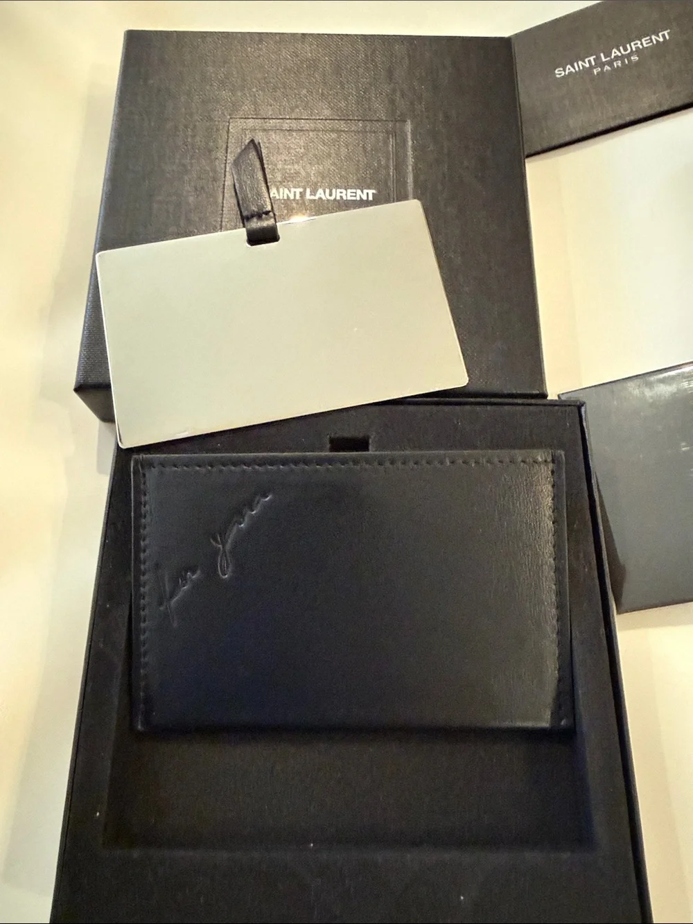 Saint Laurent compact leather
