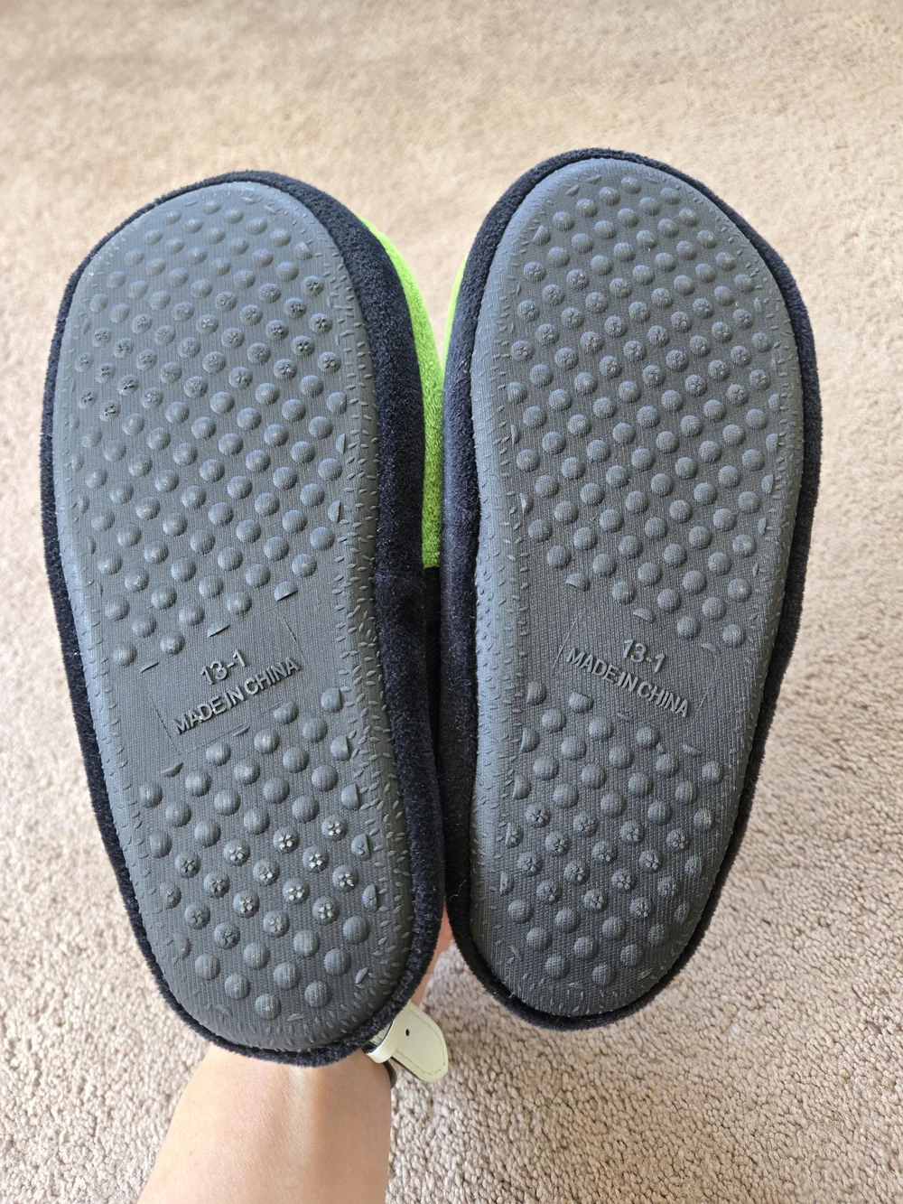 Minecraft Creeper Kids Slippers