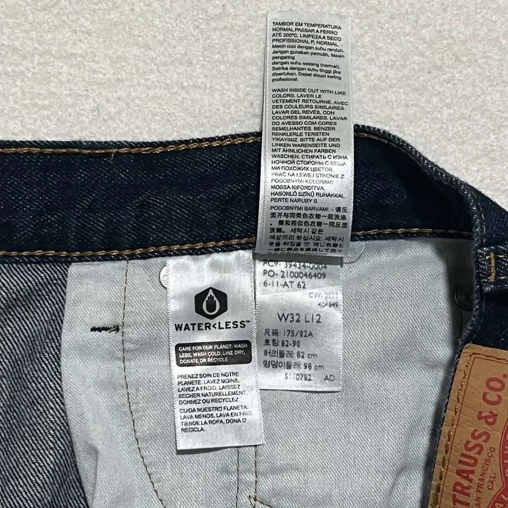 Levi's 469 Loose Denim Shorts Men's W32 Blue Dark Wash Skater 90's Grunge