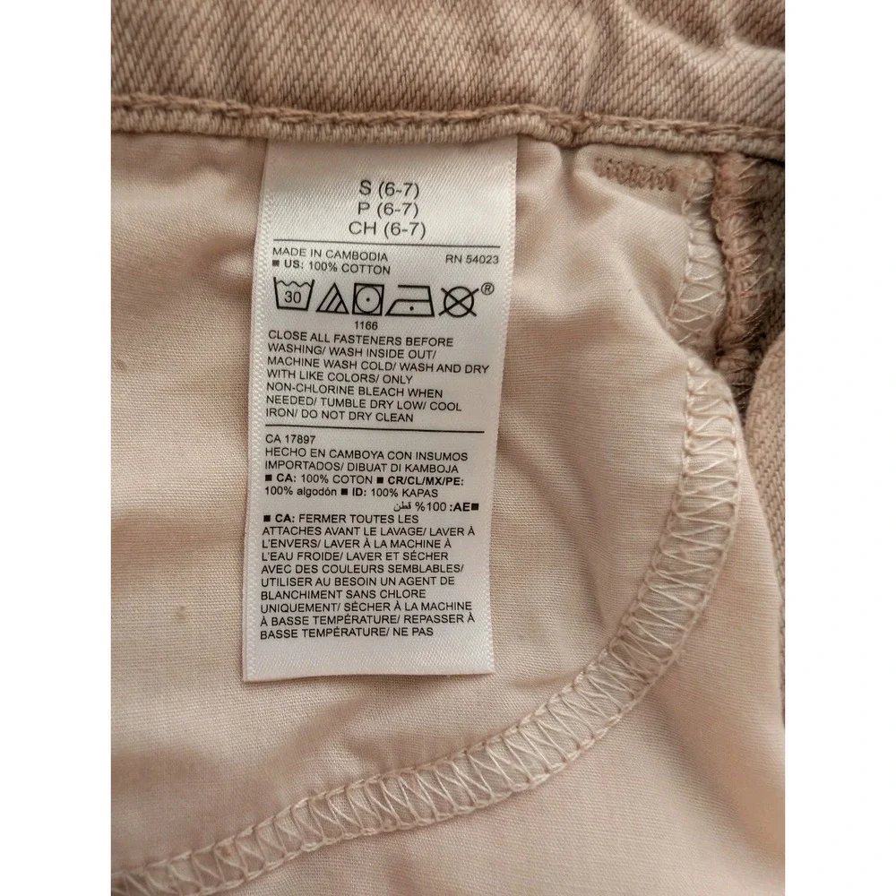 Old Navy NWT Girl's Pink Denim Cotton Mini Skirt‎ Size Small