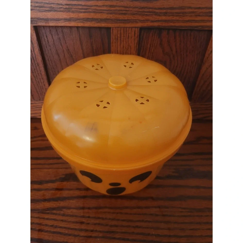 1986 Vtg McDonalds McBoo Pumpkin Bucket Halloween McDonald's No HANDLE See Photo
