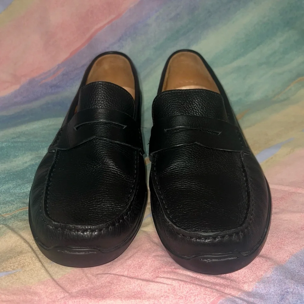 Samuel Hubbard Free Spirit Black Leather Slip-On Loafer Shoes men’s size 12
