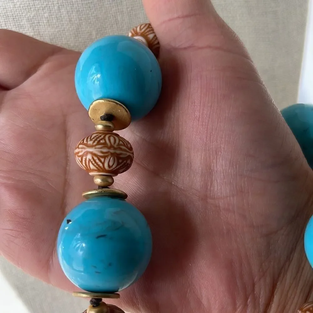 NECKLACE Boho Bohemian Big Beaded