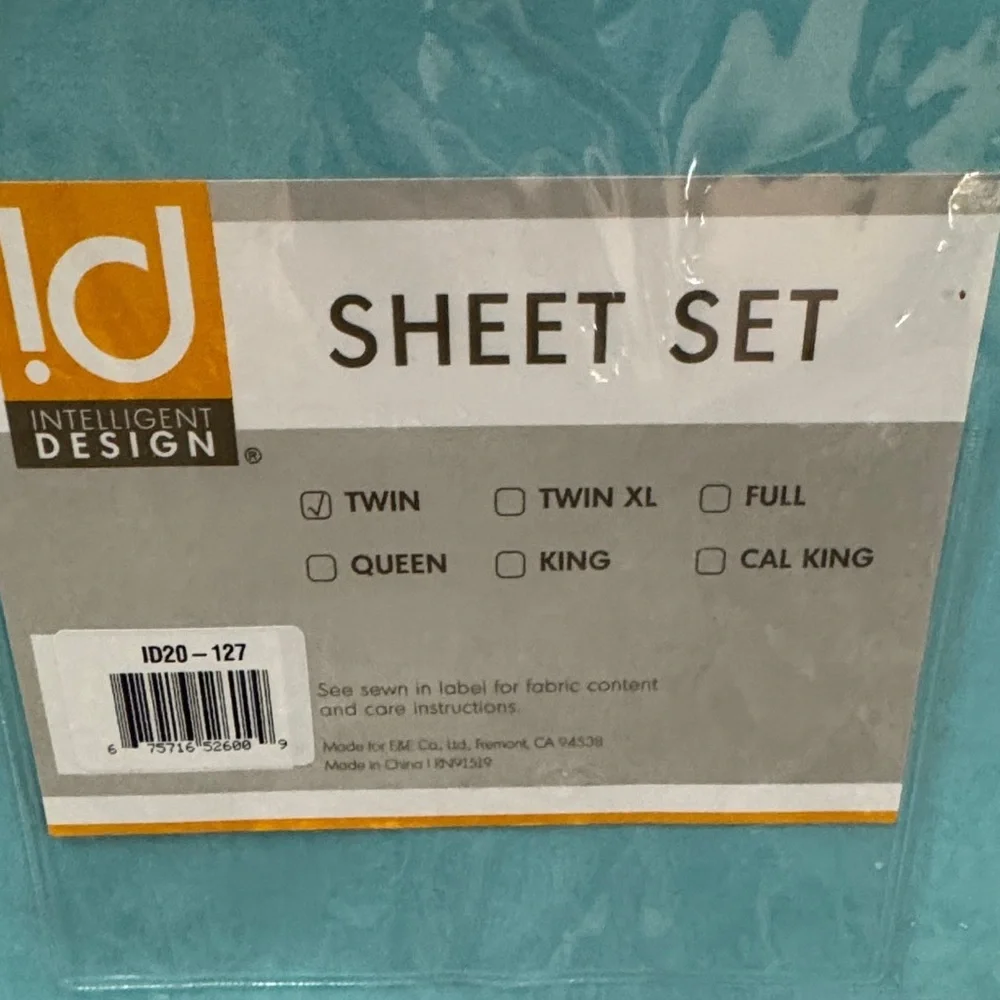 Intelligent Design aqua sheet