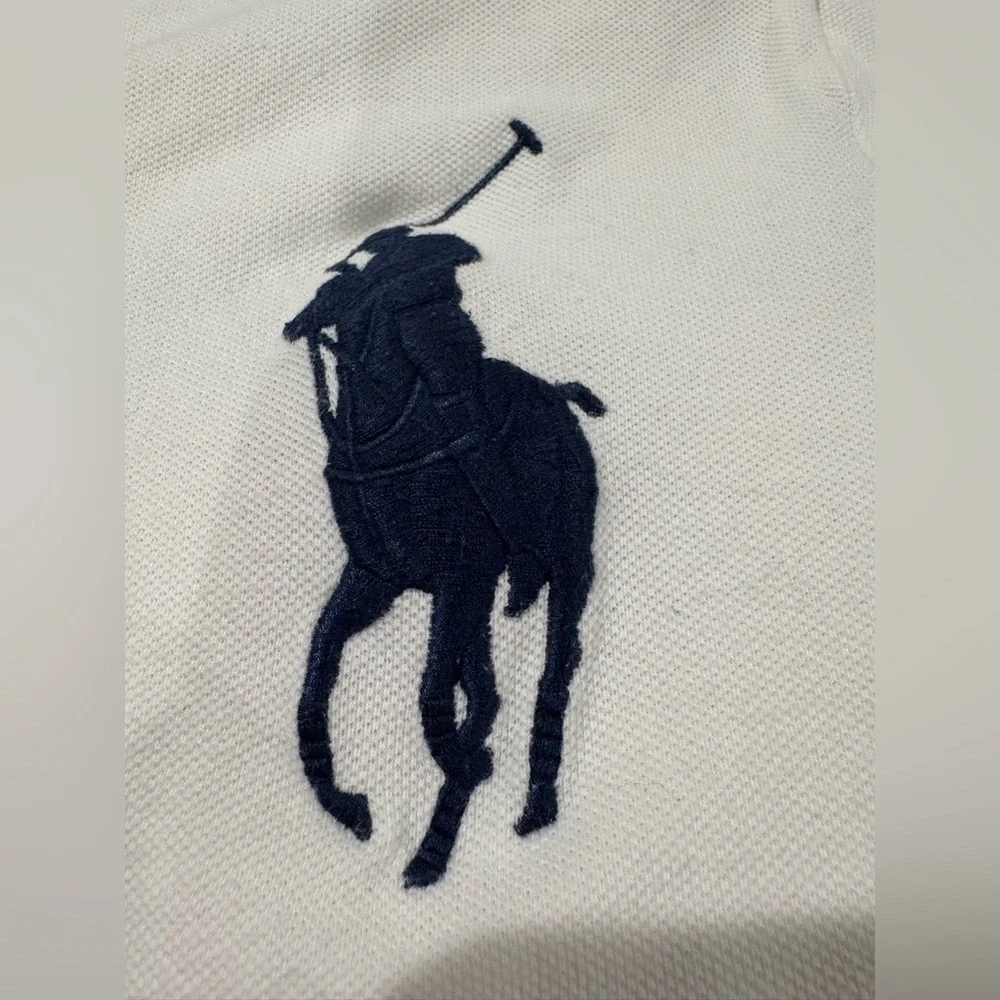 POLO RALPH LAUREN Men's Custom Slim Fit Big Pony Mesh Polo Shirt In White