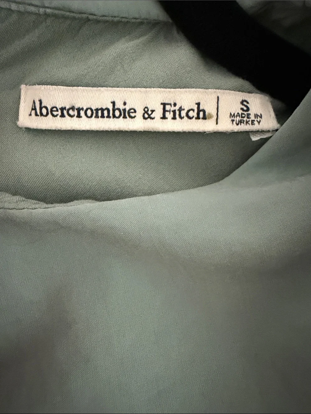 Abercrombie & Fitch Sleeveless Sage Green Maxi Dress