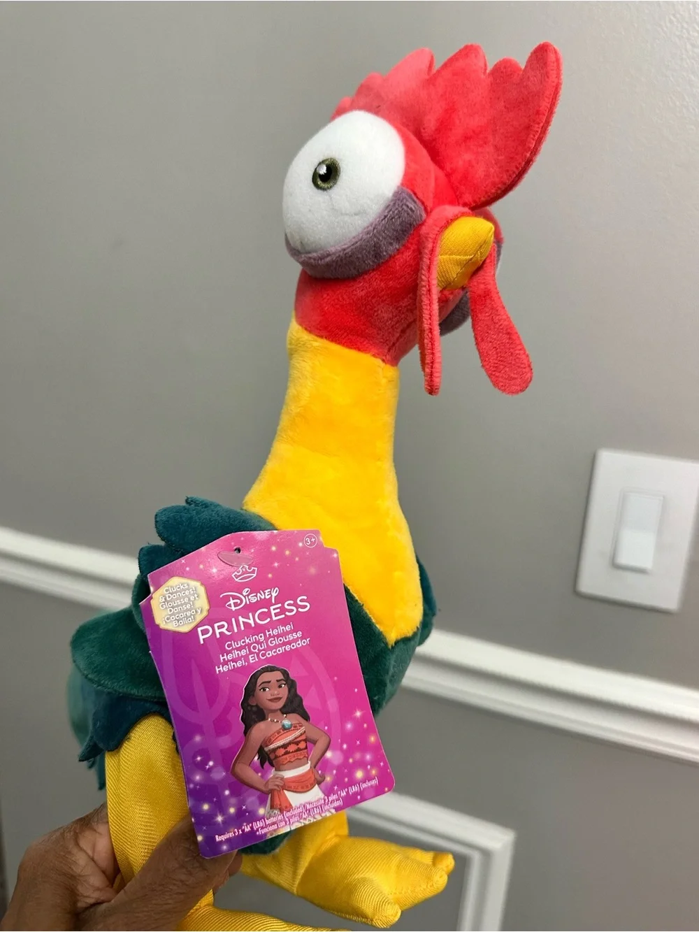 Disney Multicolor Plush Clucking Hei Hei Toy