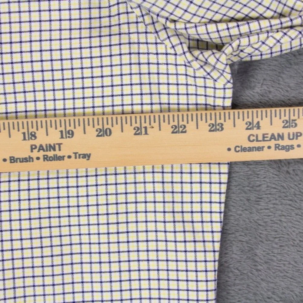 Polo‎ Ralph Lauren Mens L Yellow Custom Fit Shirt Plaid Polo Flesh Pony