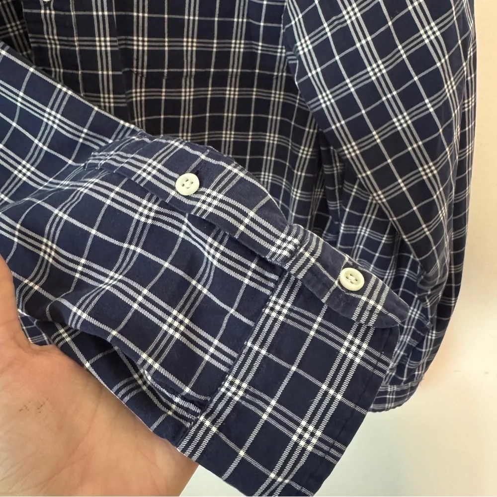 Vintage Polo Ralph Lauren Men's Plaid Cotton Shirt