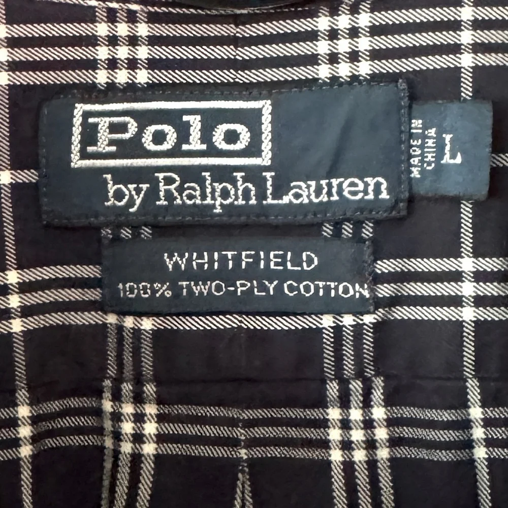 Vintage Polo Ralph Lauren Men's Plaid Cotton Shirt
