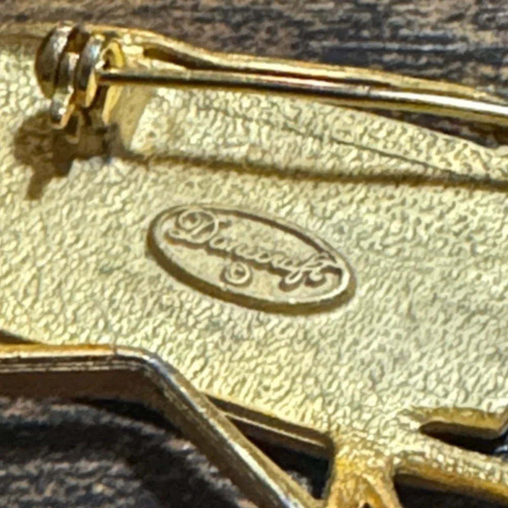 Danecraft Gold Sled Brooch