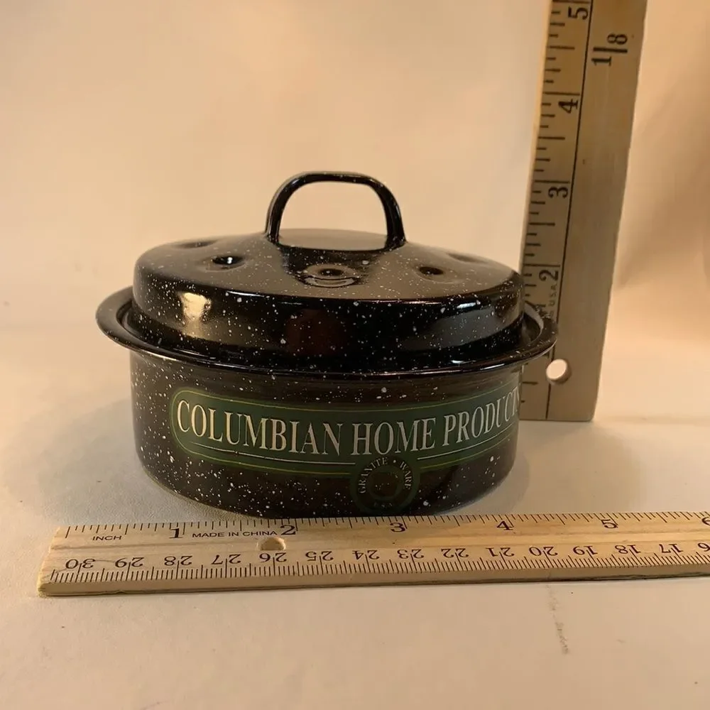 Columbian Home Products Roasters Seafood Hispanic Granite Ware Made USA Home New