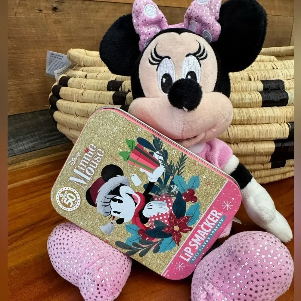 Minni Mouse lip smackers/minnie plush new