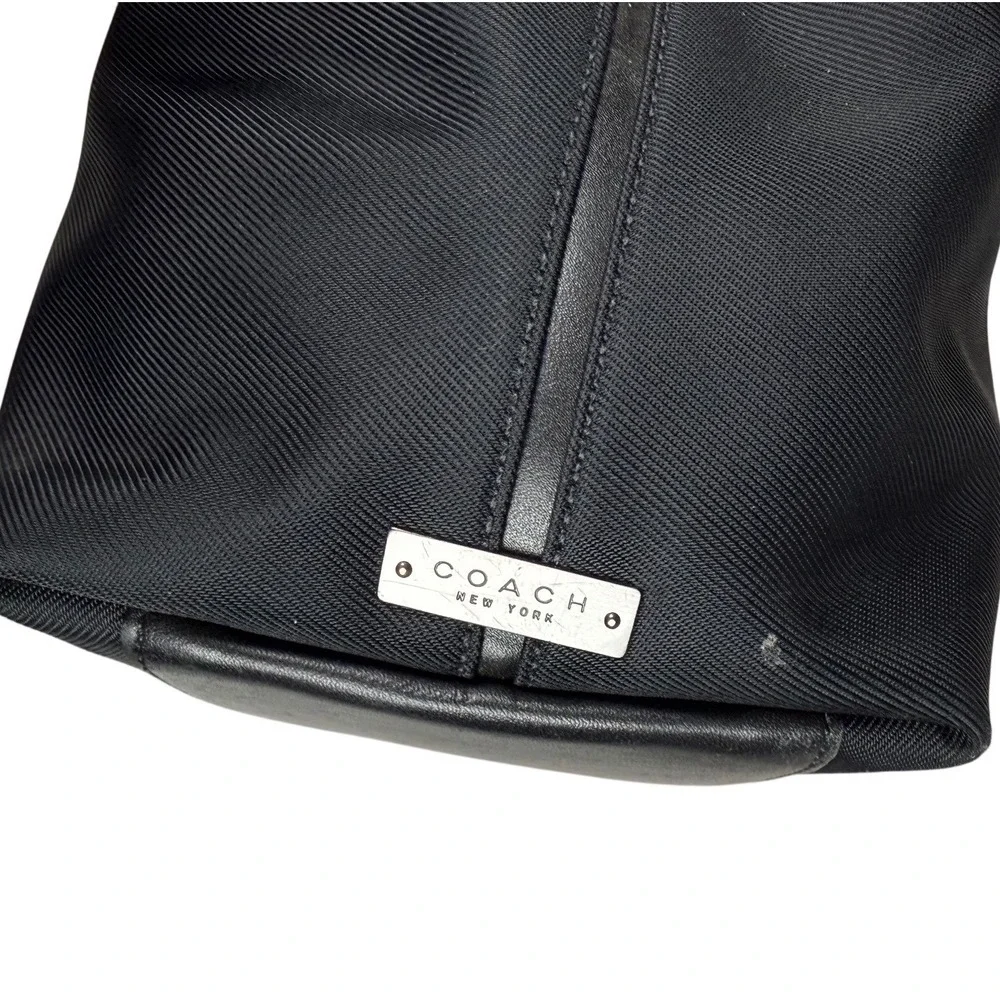 Vintage COACH Mercer Satchel (Model 7400) 1990s Durable Black Nylon Twill Fabric