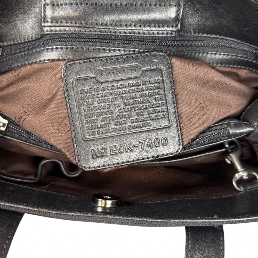 Vintage COACH Mercer Satchel (Model 7400) 1990s Durable Black Nylon Twill Fabric