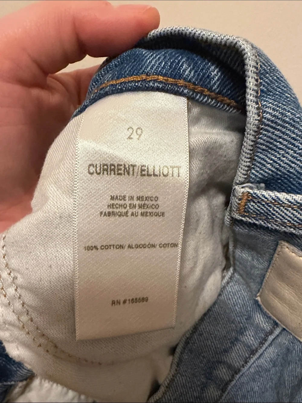 Current/Elliott The Boyfriend Distressed High-rise Jeans in Cloudburst