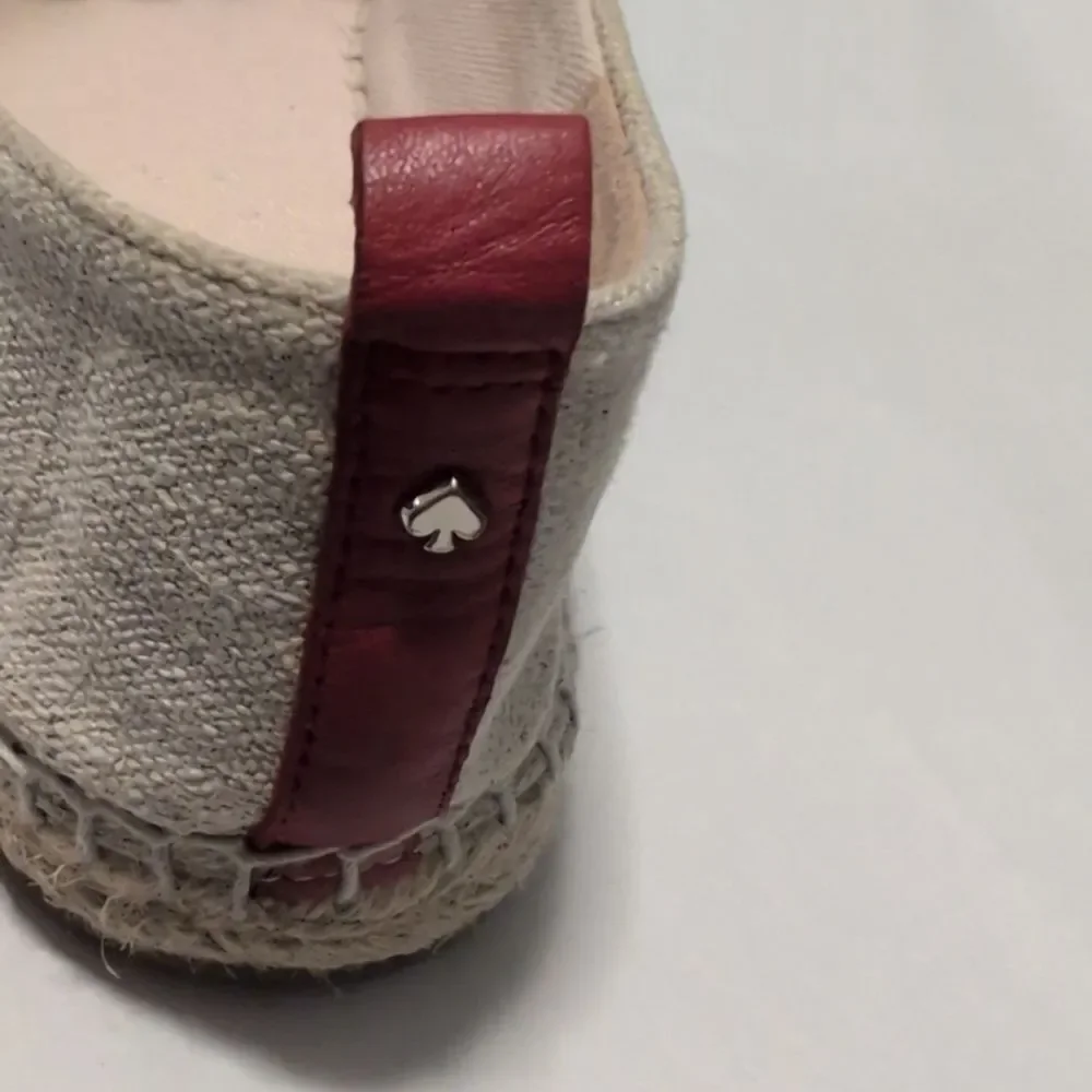 Kate Spade New York Greta Leather Wave Espadrille Flats Size 7