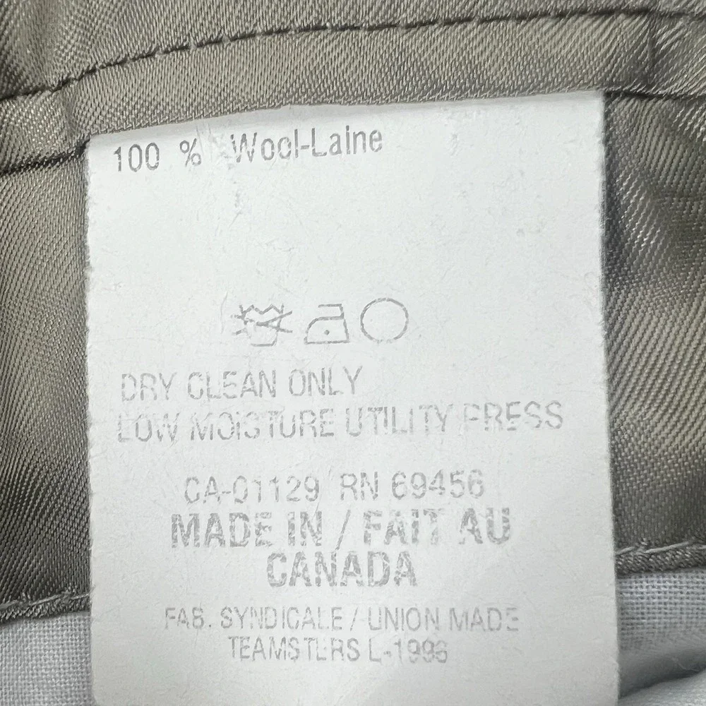 Vintage Lauren Ralph Lauren Men's Blazer 44R Pure New‎ Wool Gray Herringbone