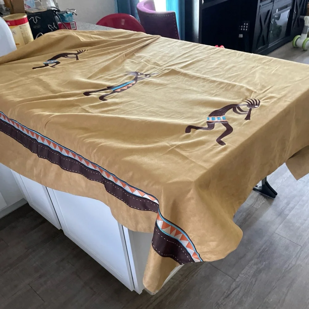 Avanti Southwestern Aztec Arizona Embroidered KOKOPELLI fabric shower Curtain