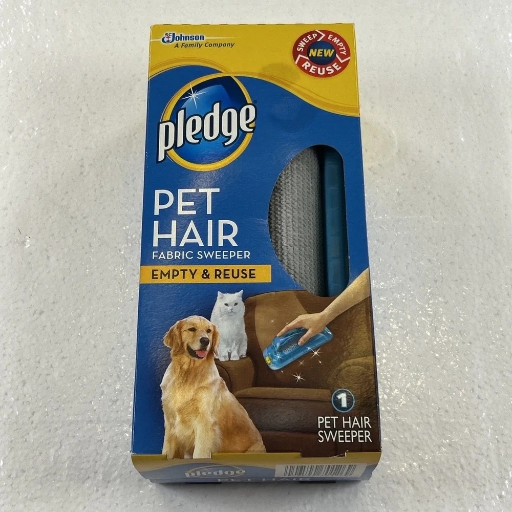 Pledge Fabric Sweeper For Pet Hair Multi-Use Disposable Sweeper Discontinued New