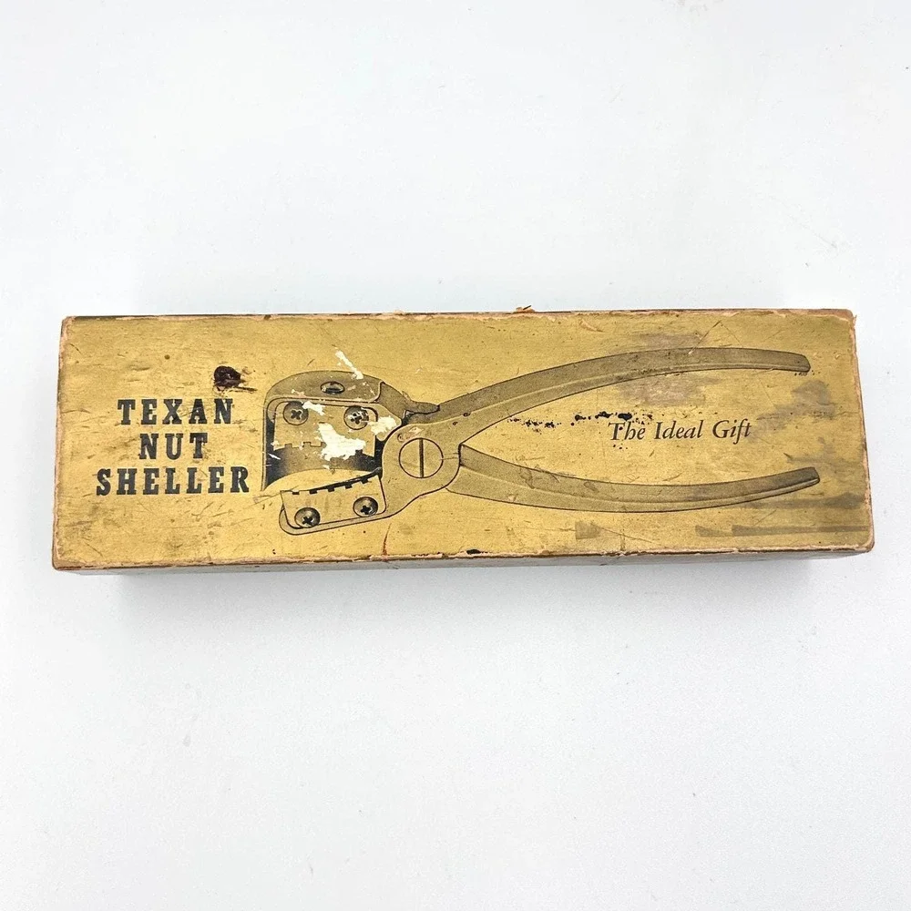 Vintage Nutcracker Texan Nut‎ Sheller Mid Century Collectible Original Box USA