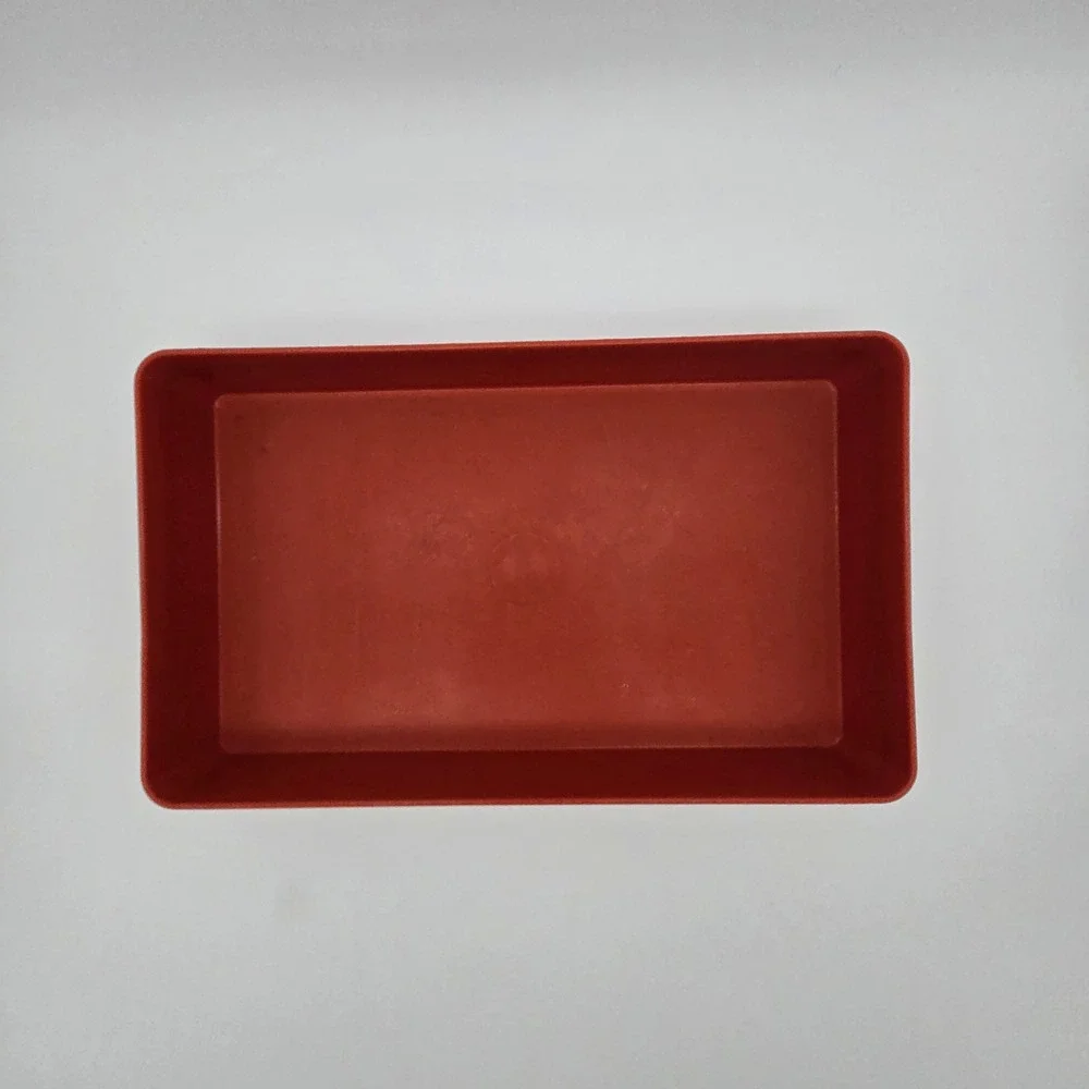 Tupperware Food Storage Containers Set 3 Red Vintage Kitchen Mid-Century Modern
