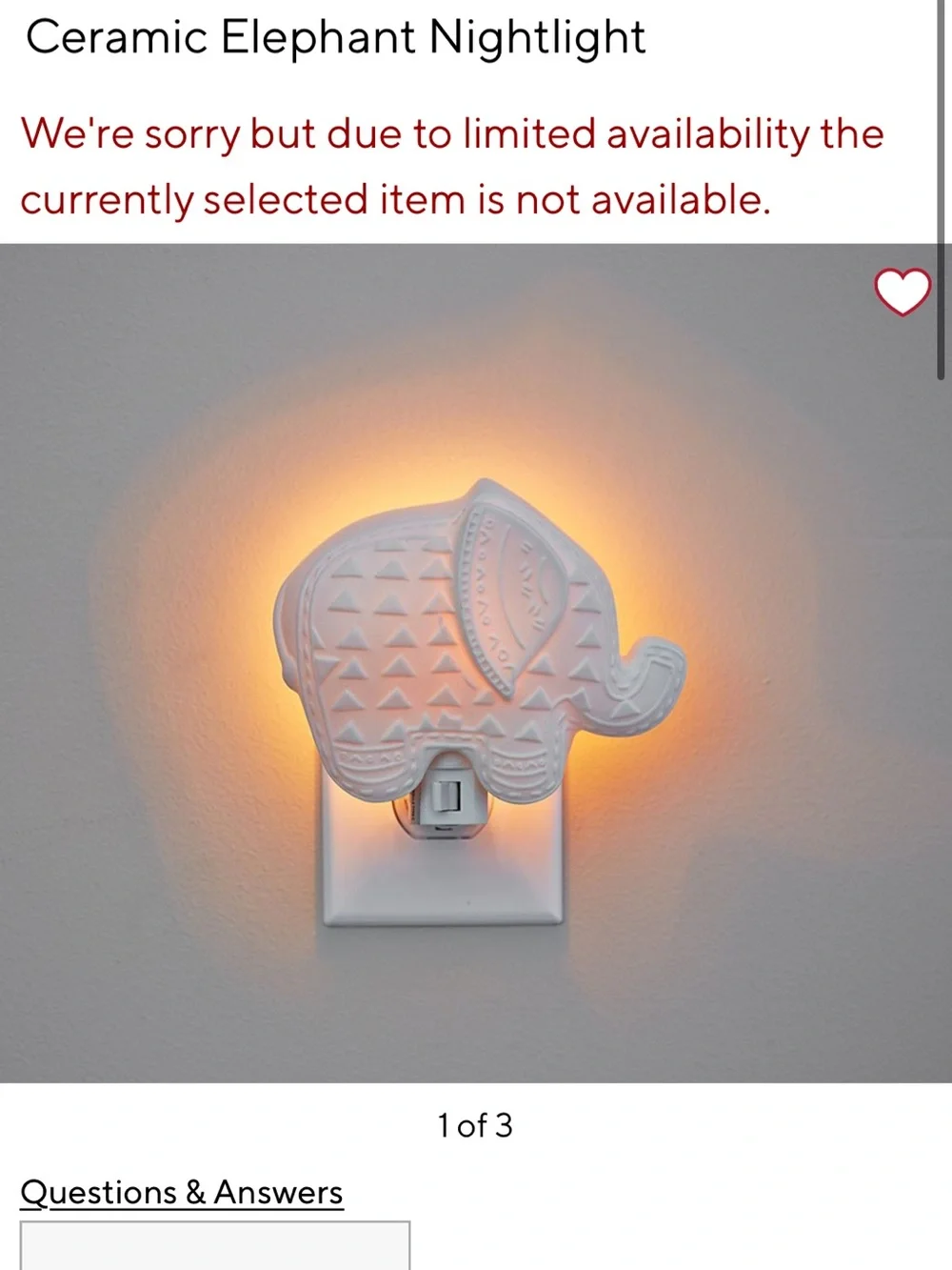 Pottery Barn Kids elephant shaped