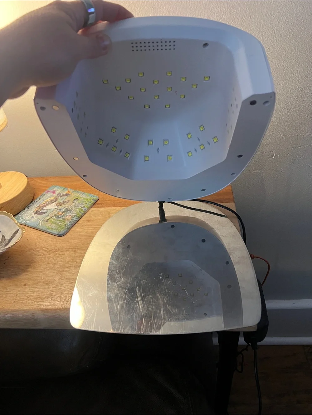Dnd Daisy White and Silver LED Gel Nail Curing Lamp