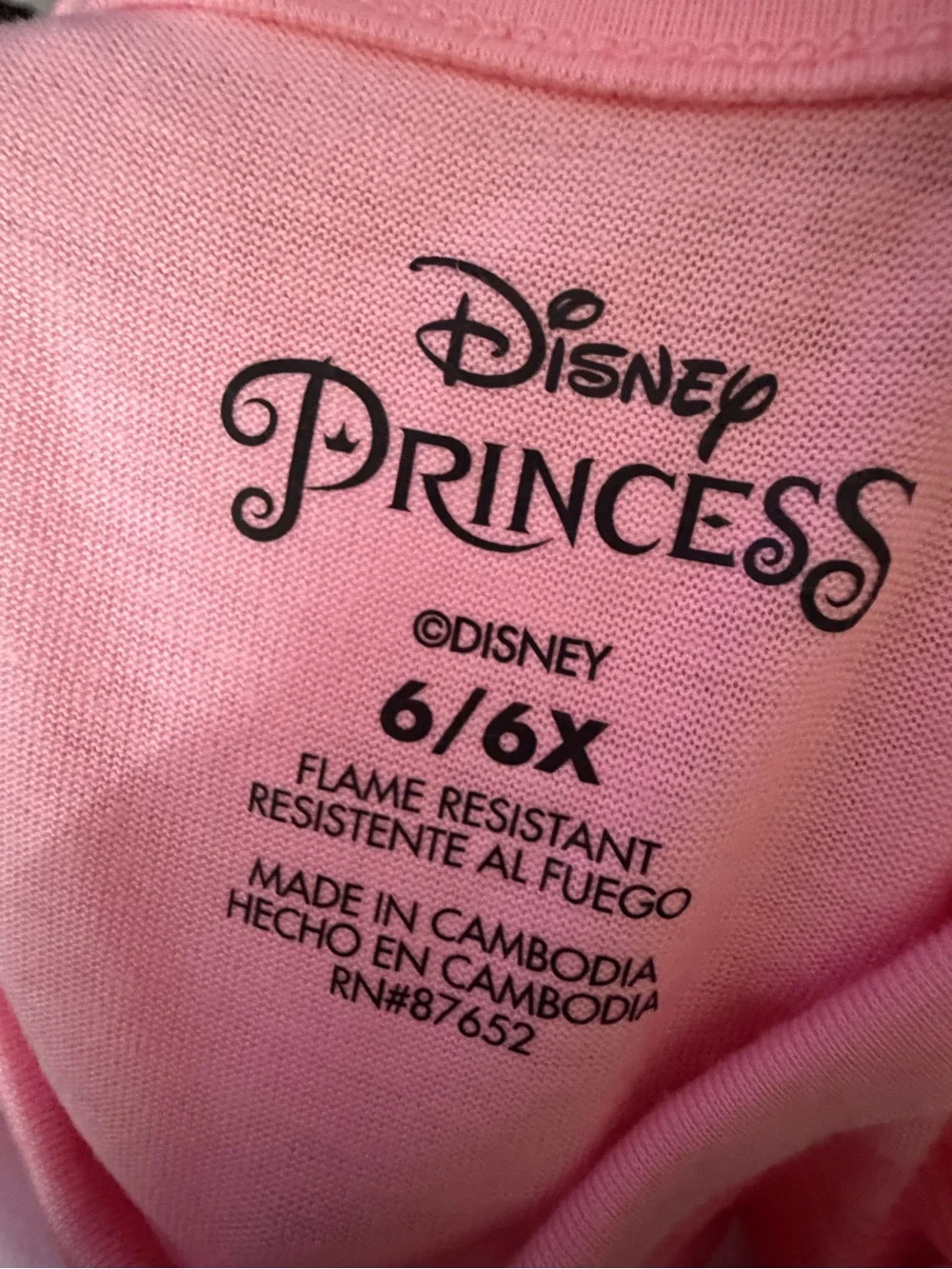 Disney princess pajamas