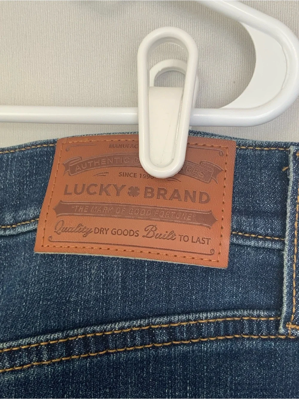Lucky Brand Mens 38x30 Dark Blue 121 Slim Straight Denim Jeans Stretch